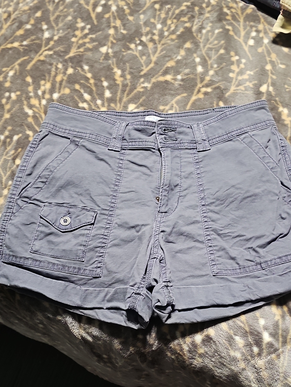 Time and Tru Slate Blue Cargo Shorts